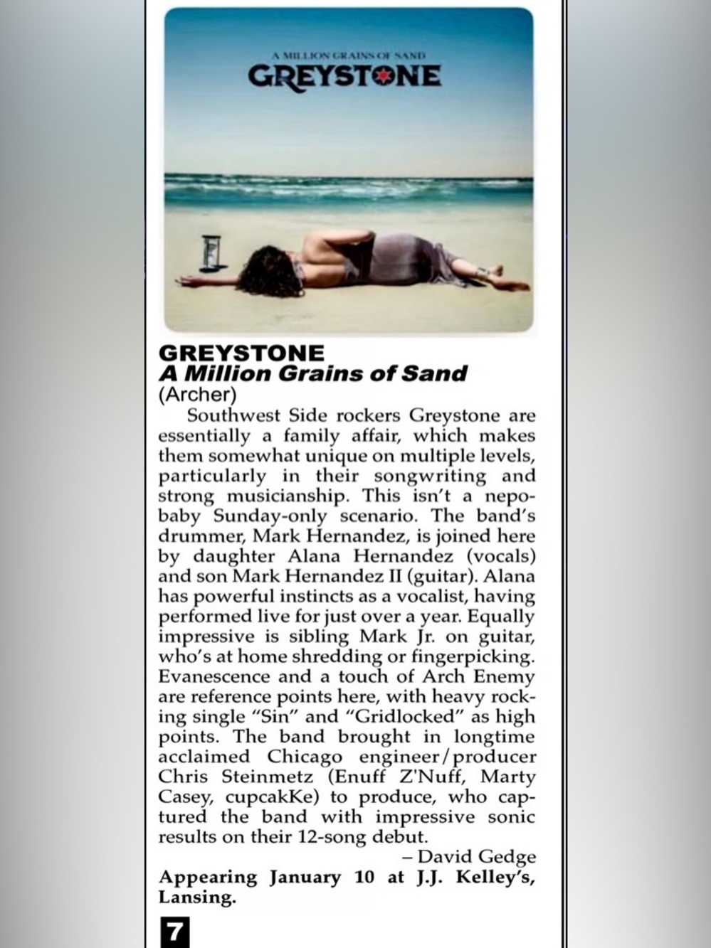 GREYSTONE | Vinyl Debut Album | A Million Grains of Sand - Picture 10 of 10
